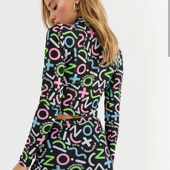 Life is beautiful festival crop top - Picture 2 of 6